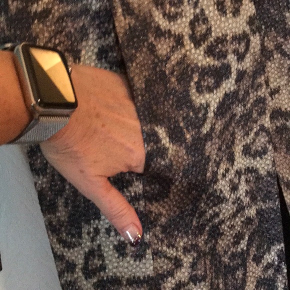 Light animal print coat by Dana buchman - Picture 4 of 4